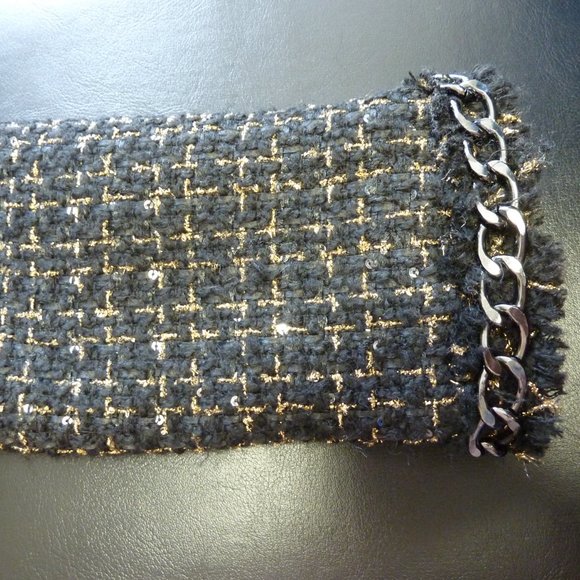 Alice + Olivia Shan Chain-Trim Tweed Jacket - Picture 15 of 16